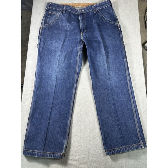 Duluth Pack Other - Duluth Trading Co. Carpenter Jeans Men 40x30 Tag 38W Blue Denim Double Knee